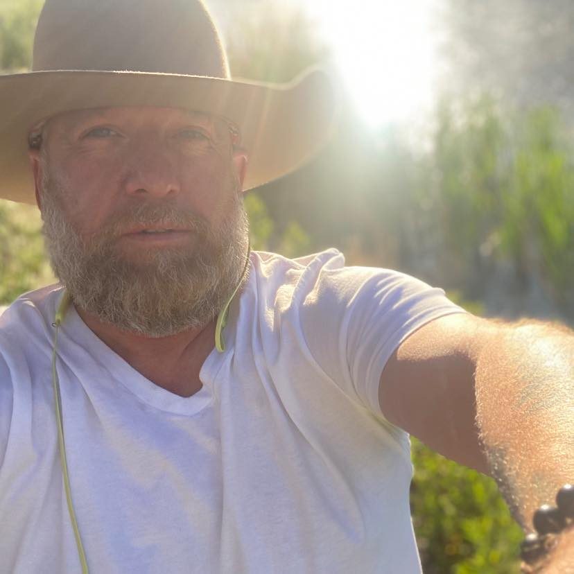Mack Miessner in a cowboy hat