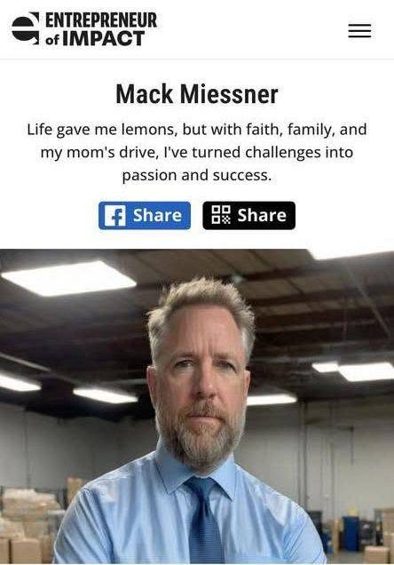 Mack Miessner featured as Entrepreneur of Impact